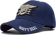 [Paeceioni] GAOXUQIANG Men's US Navy Baseball Cap, Navy Seals Cap, Tactical Army Cap, Trucker Gorras Snapback Hat for Adults, Navy Blue, L, Navy Blue, L