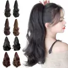 Girls Short Curly Ponytail Claw Clip On Ponytail Hair Accessories Ponytail Wig ↑