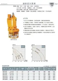 在飛比找Yahoo!奇摩拍賣優惠-【川大泵浦】松河牌 10HP*4" 泥沙水幫浦 BST-47