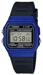 [Casio] CASIO Wristwatch Quartz F-91WM-2A Unisex Cheap Casio Metallic Blue