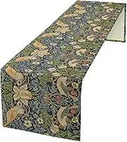 William Morris Floral Table Runner Vintage Flowers Table Runner for Dining Table Decor 13 x 36 Inch