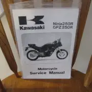 Kawasaki Motorcycle Service Manual. Ninja 250R & GPZ 250R. 1986 & 1987. NEW.