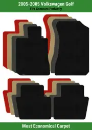 Lloyd Velourtex Front & Rear Row Carpet Mats for 2005 Volkswagen Golf (for: Volkswagen)