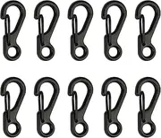 [Generic] Mini Alloy Carabiner Clip Keychain Tiny Spring Snap Hook Carabiners with Keyring for Backpack Camping Bottle Using Keychains Accessories(5 pcs)