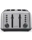 BUYDEEM DT640 4-Slice Toaster, Extra Wide Slots, Retro Stainless Steel with