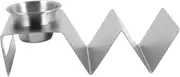 OFFSCH Roll Stainless Steel Taco Holder Pizza Display Stand for Burritos Pancakes and Sandwiches Easy to Clean Linear Design for Home Party Use