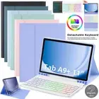 For Samsung Galaxy Tab A9 Plus 11" S10FE S9 FE S8 S7 Backlit Keyboard Case Mouse