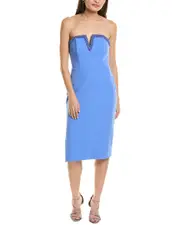 Aidan Mattox Bonded Crepe Mini Dress