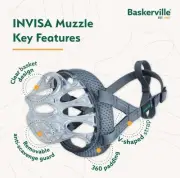 Baskerville Invisa Muzzle for Dog Clear Size 4 Brand New
