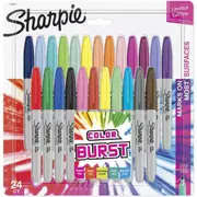 Sharpie Fine Point Permanent Marker Color Burst 24 Pack