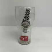 2003 Coca Cola Comp. Stainless Steel Double Reflect Stainless Steel Logo Watch