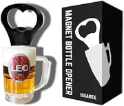 Magnetic Beer Bottle Opener Mug Shape Bottle Bar Refrigerator Decor Cool Unique Birthday Gifts Collection (Leo Beer)