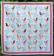 Birds Designer Handmade Quilt Pattern Sample Brand NEW Paper Pieced Patchwork