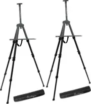 Artist Easel Stand,Extra Thick Aluminum Metal Tripod Display Easel 17 to 56 I...