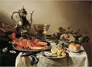ARTICULOZY Giclee Print Rolled - Still Life with Lobster (1641) (64 x 88.5) (Private Collection) - 30x40 Inch Canvas Wall Decor Art Print