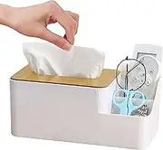 Tissue Box Holder - Modern Tissues Paper Holder with Lid | Napkin Holder for Facial Tissues, Napkins, Tissue Papers, Dryer Sheets Lear-au