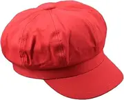 [qwmvhfg] Beanie hat， Plus Size Canvas Octagonal Hat Woman Newsboy Caps Men Big Size Beret