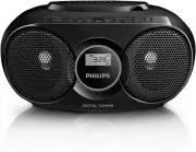 Philips Portable CD Player Boombox. FM Radio. USB Playback. Stereo Speakers