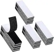 80 Pack 40Pairs Hook and Loop Strips, Heavy Duty 0.79x3.9 Inch Double Sided Tape, Mounting Tape for Walls, Doors, and Tables, Strong and Sticky Strips, Self Adhesive Reusable Tape (40)