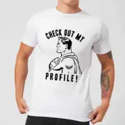 DC Comics Superman Check Out My Profile T-Shirt - White