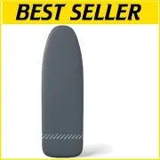 Universal Dark Grey Ironing Board Cover with Foam Padding for Effortless Ironing