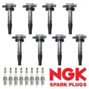 Ignition Coil & NGK Ruthenium Spark Plug Set for 2010 Jaguar XF 4.2L UF519 (for: Jaguar)