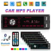 Car Truck Audio Video 1 DIN In Dash Bluetooth Radio Stereo MP3 Player USB/AUX/SD