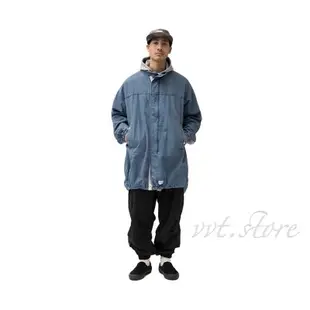 WTAPS 18AW THOMPSON / JACKET. COTTON. DENIM M51 丹寧 長版外套 風衣