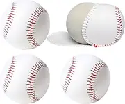 Bucket of Baseballs - Standard Size T-Ball Training Baseballs, Reduced Impact Kids Safety Baseballs, Unmarked & Soft Practice Baseballs for League Play, Pitching, Hitting, Batting, Fielding, Autograph