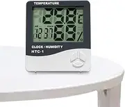 Humidity Sensor - Digital Eyelash Extension Humidity Meter - Hygrometer Thermometer, Rechargeable Room Thermohygrometer Humidity Meter Displays Clock.