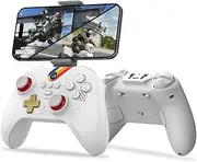 arVin Wireless Bluetooth Gamepad Hall Joystick Double Cut Trigger Key for Android/iOS/PS3/PS4/Switch/PC, with Six-Axis Gyroscope/Vibration/Macro Programming Support Steaming/Cloud Gaming