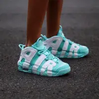 在飛比找蝦皮購物優惠-NIKE AIR MORE UPTEMPO GS 蒂芬尼綠 