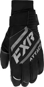 FXR Attack Insulated Snowmobile Gloves, black, Size XS for Men