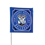 Canterbury Bulldogs NRL Square Game Day Flag * On a pole