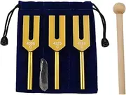 Aswalling Tuning Forks Set 4096 Hz 4160 Hz 4225 Hz for Sound Healing, Musical Instrument, Sound Vibration Tools, A Easy Install