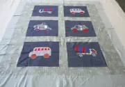 Handmade Machine sewing cotton patchwork applique 42"x 44"quilt top
