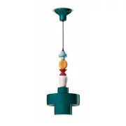 Lariat Pendant H.60, Green Oil