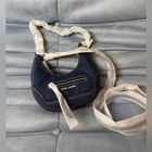 Marc Jacobs Mini Crescent Crinkle Leather Crossbody Bag NWT