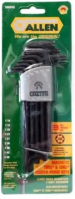 Allen 56605G 9 Piece Magnetic & Tamper Proof Torx Key Set