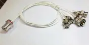UHF Female Bulkhead SO239 to 1x PL259 Male 4X BNC MALE Combiner RG178 RF CABLE
