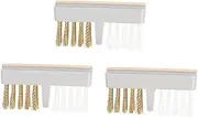 WOFASHPURET Nail Drill Polishing Head Dust Cleaning Brush Reusable Copper Wire Brush for Nail Art Manicure Tools