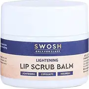 SWOSH Lip Scrub For Dark Lips To Lighten Pink 20 gram With Vitamin E | Lip Brightening Scrub Balm For Women and Men For Exfoliating Dry and Chapped Lips