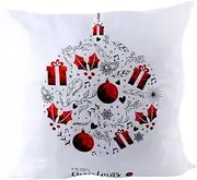 GREENADSCAPE Cushion Cover Pillowcase Zipper Christmas Pillowcase Set Soft Knitted Pillow for Sofa Bed
