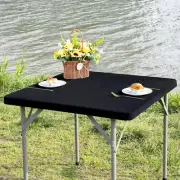 Square Fitted Table Cover Elastic Tablecloth Stretch Spandex Tables Top Cover