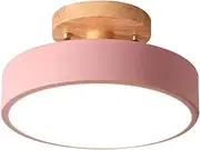 Mellisso Ceiling Lights Modern LED Nordic Wood Lighting Fixture Indoor Luminaire Kitchen Living Bedroom Bathroom -Pink