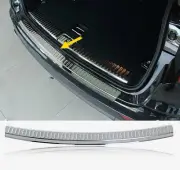 Stainless Rear Bumper Protector Scuff Plate Guard For Porsche Cayenne 2015-2017 (for: Porsche)