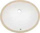 Undermount Bathroom Sink Oval - 16"X13" White Porcelain Ceramic Oval Vessel Sin