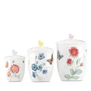 Lenox Butterfly Meadow 3 Piece Canister Set