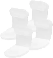Tofficu 4Pcs Transparent Self Adhesive Dust Plugs for Micro USB Charging Port Easy to Install Mobile Phone Protection Cover Compatible with Android Devices