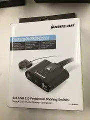 IOGEAR 4x4 USB 2.0 Peripheral Sharing Switch GUS404